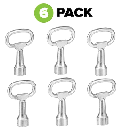 Alpine Industries All-Weather Outdoor Trash Kays, PK6 ALP471-40-KEY-6pk